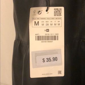 Zara Dresses - Zara Faux Leather Dress with Straps Zara Dresses - Zara Faux Leather Dress with Straps